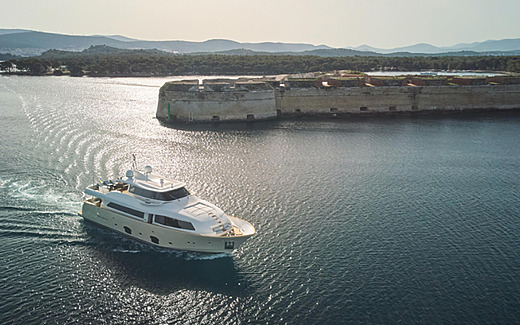 Athenian Yachts-M/Y Friend's Boat, Ferretti / Custom Line Navetta 26, 2008