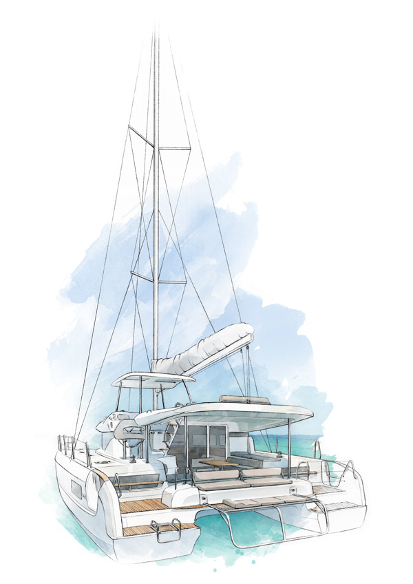 Athenian Yachts-a generous catamaran